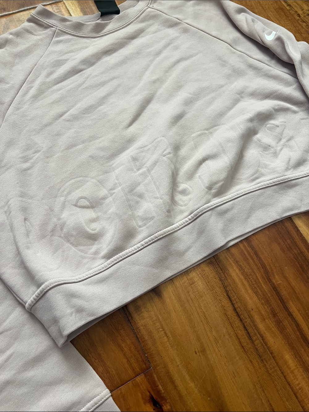 Nike Mauve Cropped Crew Sweatshirt - Picture 2 of 3